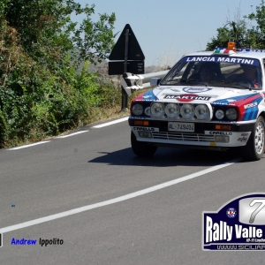 Una Lancia Delta Martini al Rally Valle Del Sosio 2010