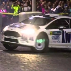 FIA ERC - SATA Rallye Açores 2014 - City Show - YouTube